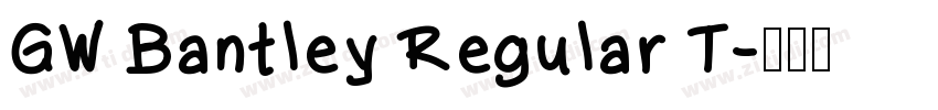 GW Bantley Regular T字体转换 GW Bantley Regular T字体转换